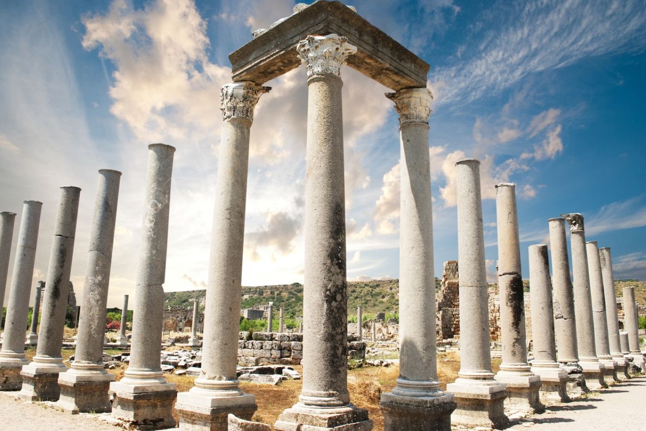 Antalya antik kent Perge, Aspendos, Side turu